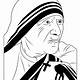 Mother Teresa Coloring Page Free
