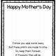 Mothers Day Poems Free Printables