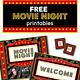 Movie Night Printables Free