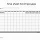 Multiple Employee Timesheet Template Free