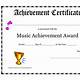 Music Award Certificate Template Free