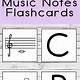 Music Notes Flash Cards Printable Free