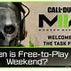 Mw2 Free To Play Weekend