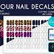 Nail Decal Template Free Download
