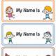 Name Placards Template