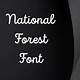 National Forest Font Free Download