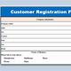 New Customer Registration Form Template Word