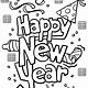 New Years Coloring Pages Free