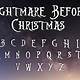 Nightmare Before Christmas Font Free