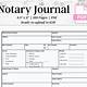 Notary Log Book Template