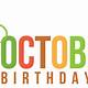 October Birthday Clipart Free