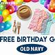 Old Navy Free Birthday Gift