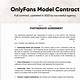 Onlyfans Model Contract Template