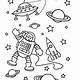 Outer Space Coloring Pages Printable