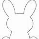 Outline Bunny Template