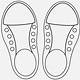 Outline Shoe Template