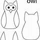 Owl Template Cut Out