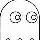 Pac Man Ghost Eyes Template