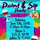 Paint And Sip Flyer Template Free