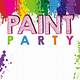 Paint Party Invitation Template Free