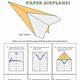 Paper Airplane Design Printable Foldable Flight Templates