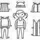 Paper Doll Printable Black And White