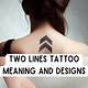 Parallel Line Tattoo Meaning