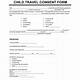 Parent Consent Form Template For Travel