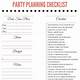 Party Planner Checklist Template Free
