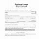 Pasture Lease Agreement Template