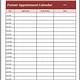 Patient Appointment Scheduling Template Excel