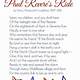 Paul Revere's Ride Poem Printable