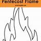 Pentecost Flame Template