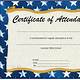 Perfect Attendance Certificate Template Free