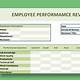 Performance Evaluation Excel Template