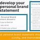 Personal Brand Statement Template