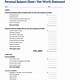 Personal Finance Balance Sheet Template