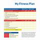 Personal Fitness Plan Template