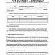 Pet Custody Agreement Template