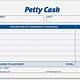 Petty Cash Receipt Template Excel