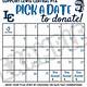 Pick A Date Calendar Fundraiser Template