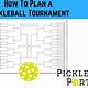 Pickleball Tournament Bracket Template