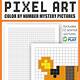 Pixel Color By Number Printable