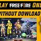 Play Free Fire Online Without Downloading