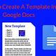 Play Template Google Docs