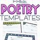 Poetry Booklet Template