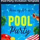 Pool Party Invitation Template Free