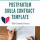Postpartum Doula Contract Template