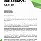 Preapproval Letter Template