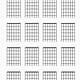 Printable Blank Guitar Chord Chart